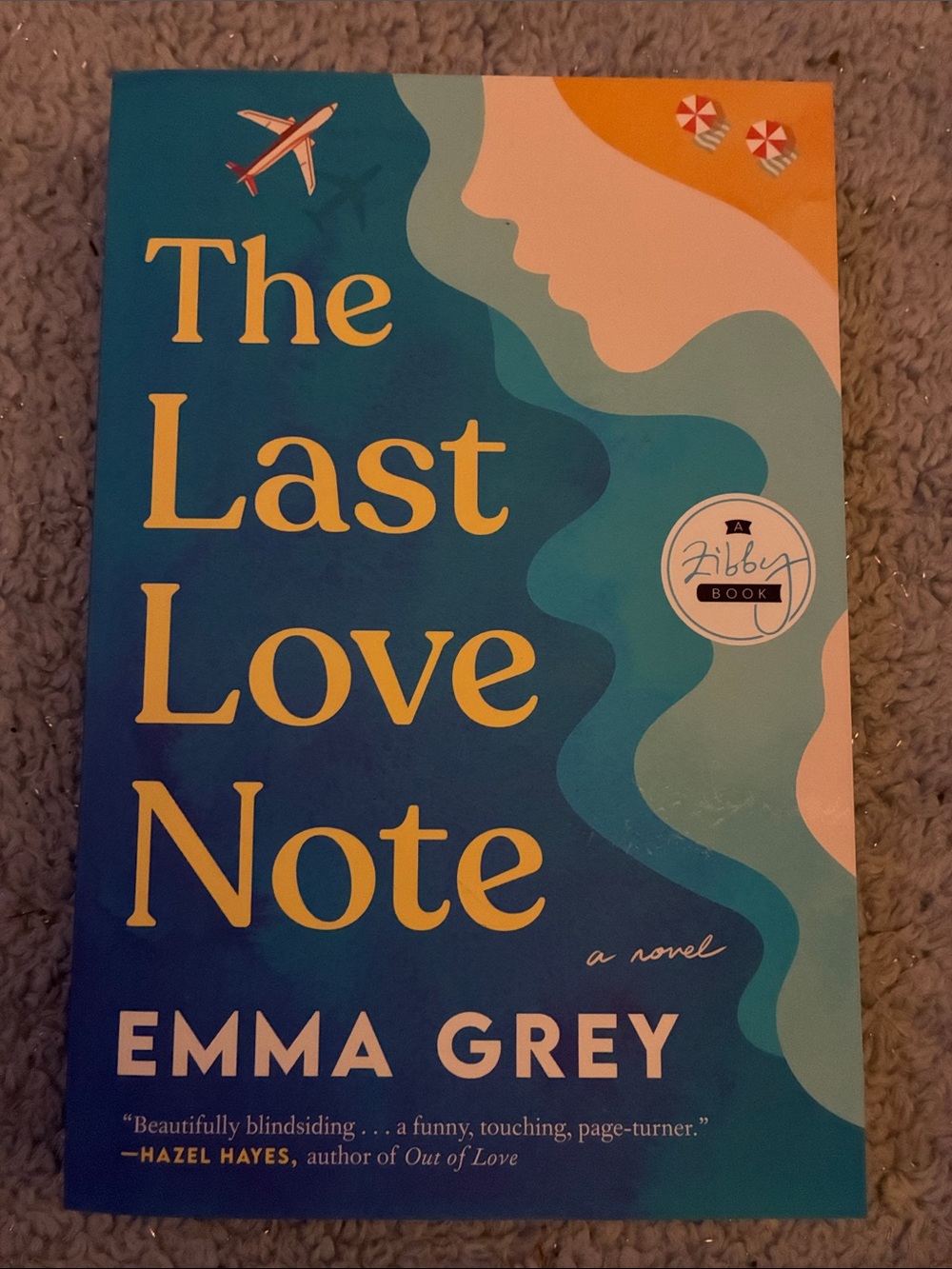 The Last Love Note by Emma Grey - Blue & Teal Paperback
